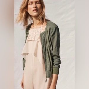 Anthropologie Hei Hei Ruched Bomber Jacket
